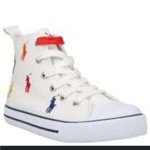 Polo Ralph Lauren white sneakers with embroidered polo